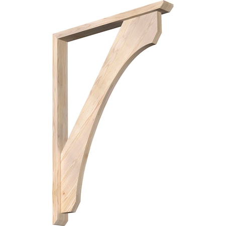 Ekena Millwork Legacy Slat Smooth Bracket w/ Offset Brace, Douglas Fir, 3 1/2"W x 32"D x 44"H BKT0402X32X44LEC06SDF